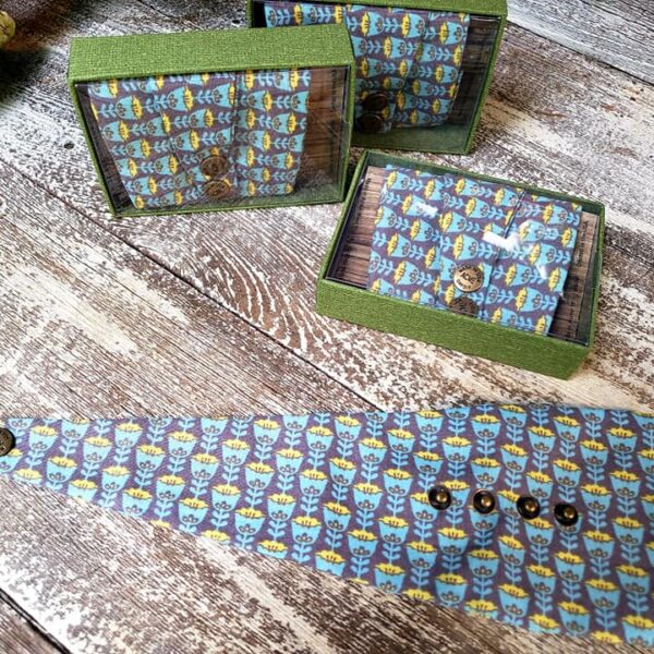 Grey, Yellow, and Blue Tulips Print 1