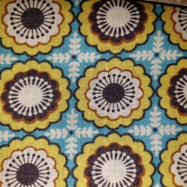 Blue, Yellow and Grey Print Wrist Wallet Adult