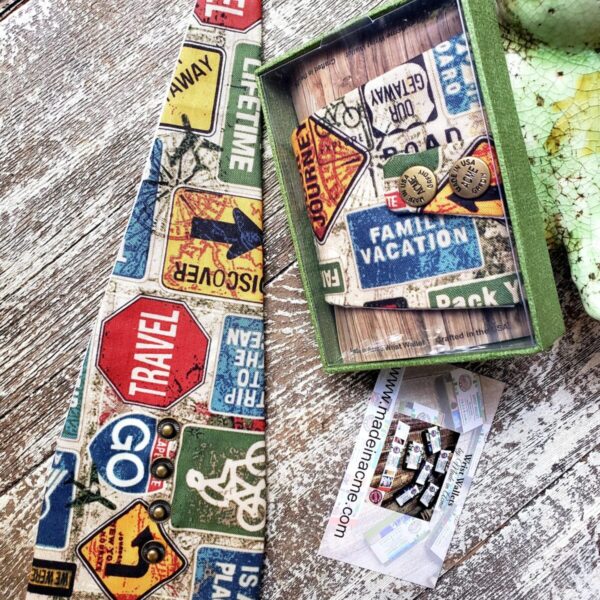 Travel Sign Theme Adult Wrist Wallet