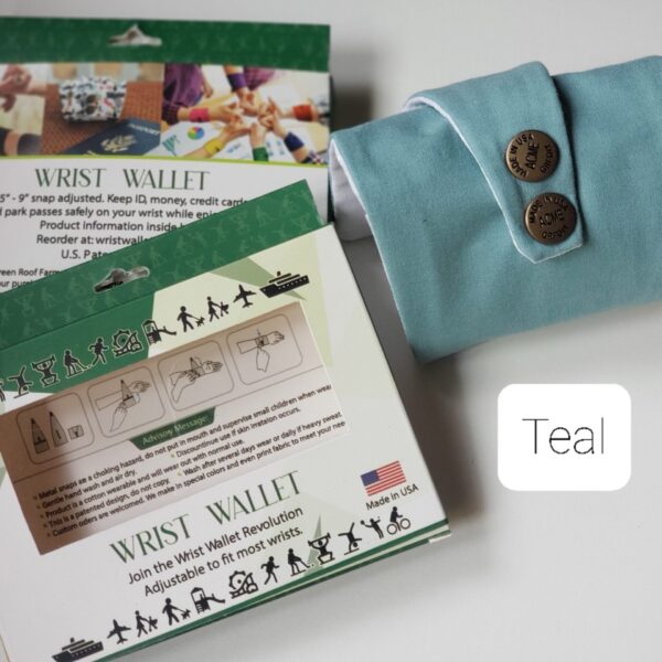 Teal Wrist Wallet AMB104