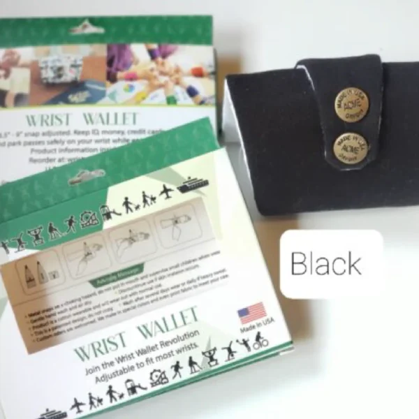 Black Wrist Wallet AMB3