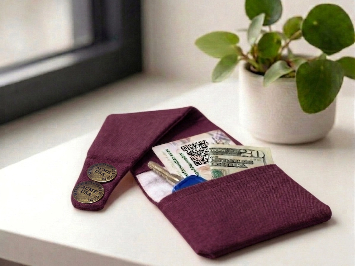 Dark Brick Adult Wrist Wallet AMB52