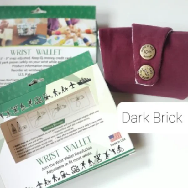 Dark Brick Adult Wrist Wallet AMB52