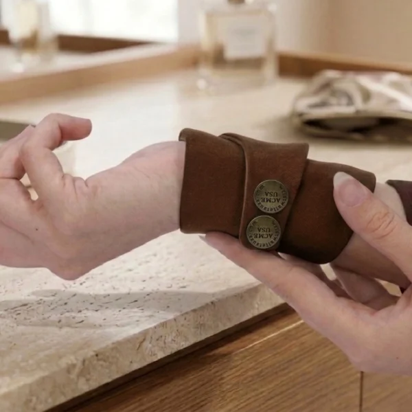 Dark Brown Wrist Wallet AMB16