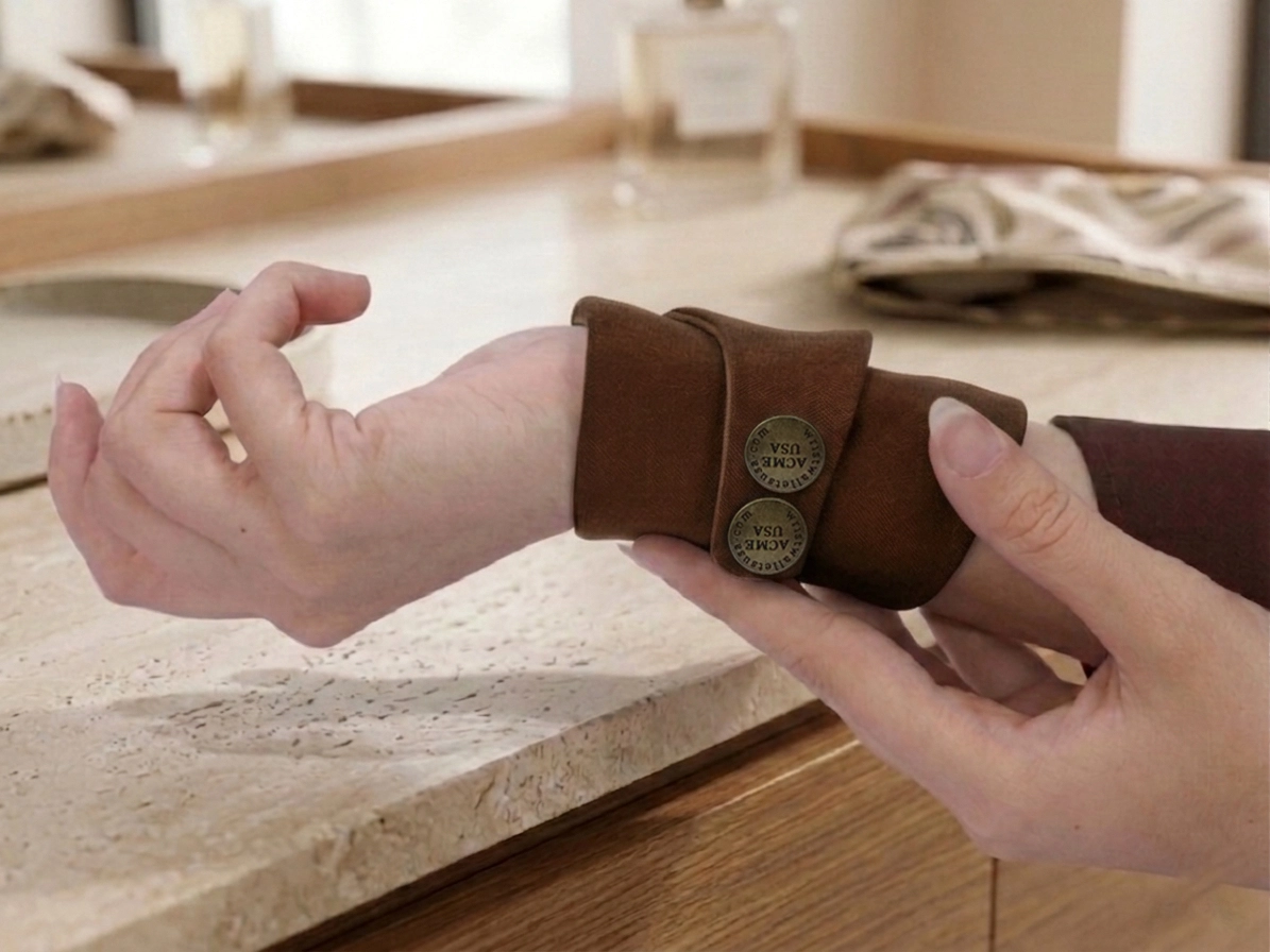 Dark Brown Wrist Wallet AMB16