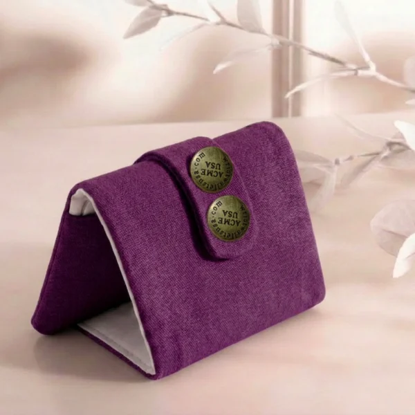 Dark Eggplant Wrist Wallet AMB46