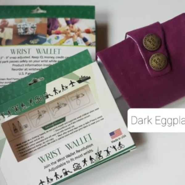 Dark Eggplant Wrist Wallet AMB46
