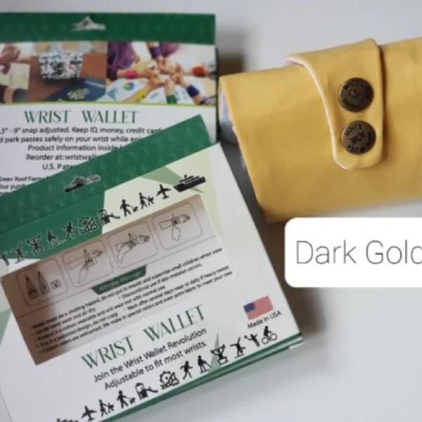 Dark Gold Wrist Wallet AMB69