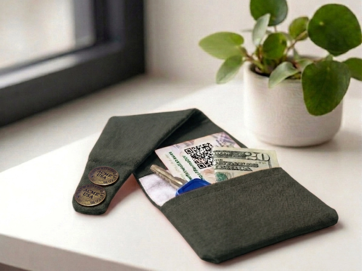 Dark Gray Wrist Wallet AMB7
