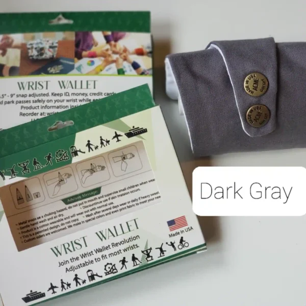 Dark Gray Wrist Wallet AMB7
