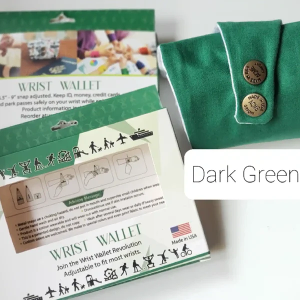 Dark Green Wrist Wallet AMB22
