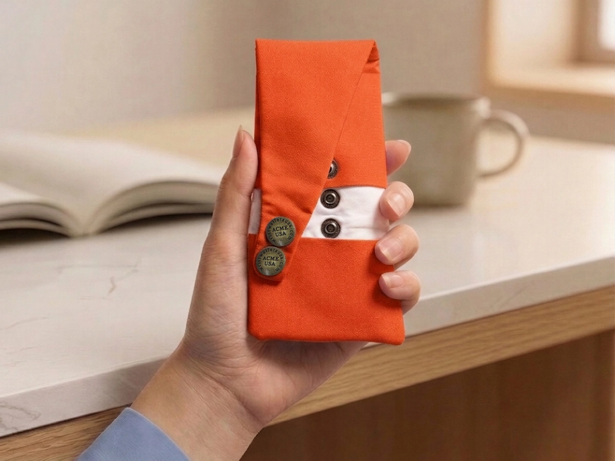 Dark Orange Wrist Wallet AMB37