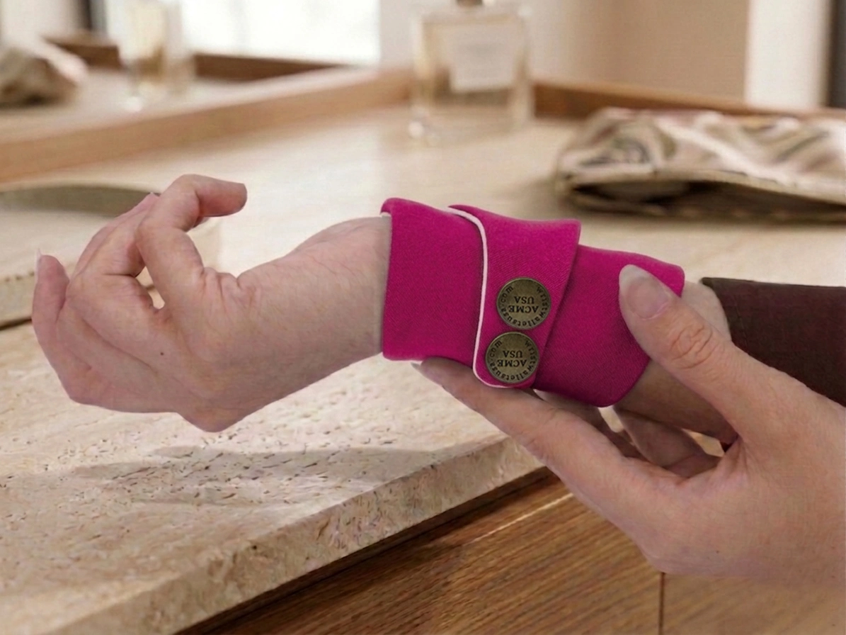 Dark Raspberry Wrist Wallet AMB75