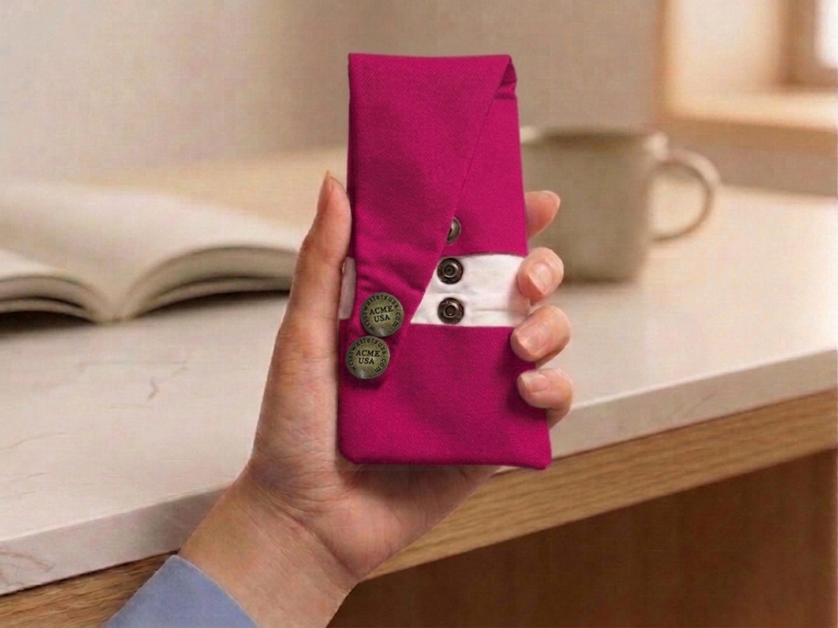 Dark Raspberry Wrist Wallet AMB75