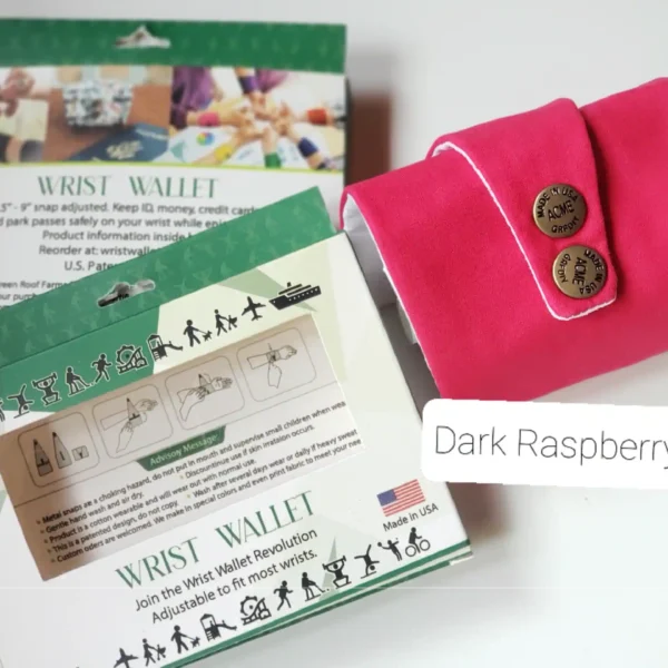 Dark Raspberry Wrist Wallet AMB75