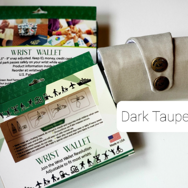 Dark Taupe Wrist Wallet AMB63