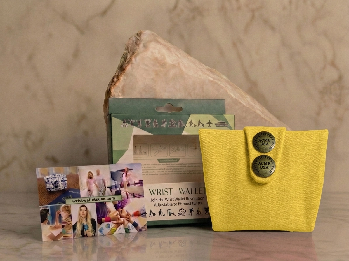 Dark Yellow Wrist Wallet AMB10