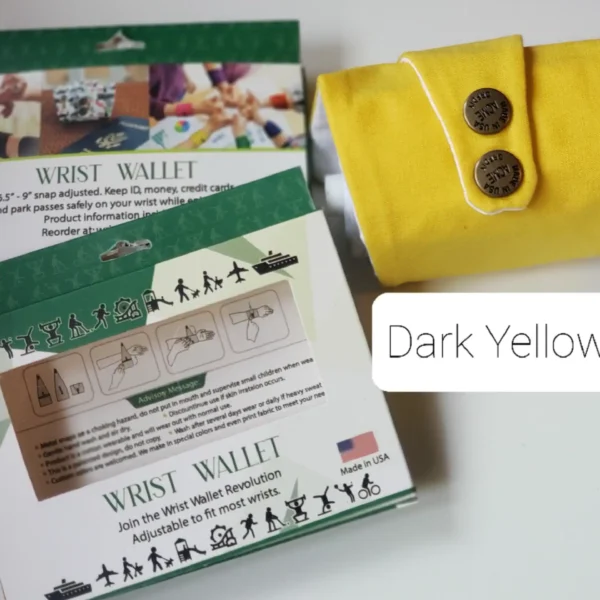 Dark Yellow Wrist Wallet AMB10