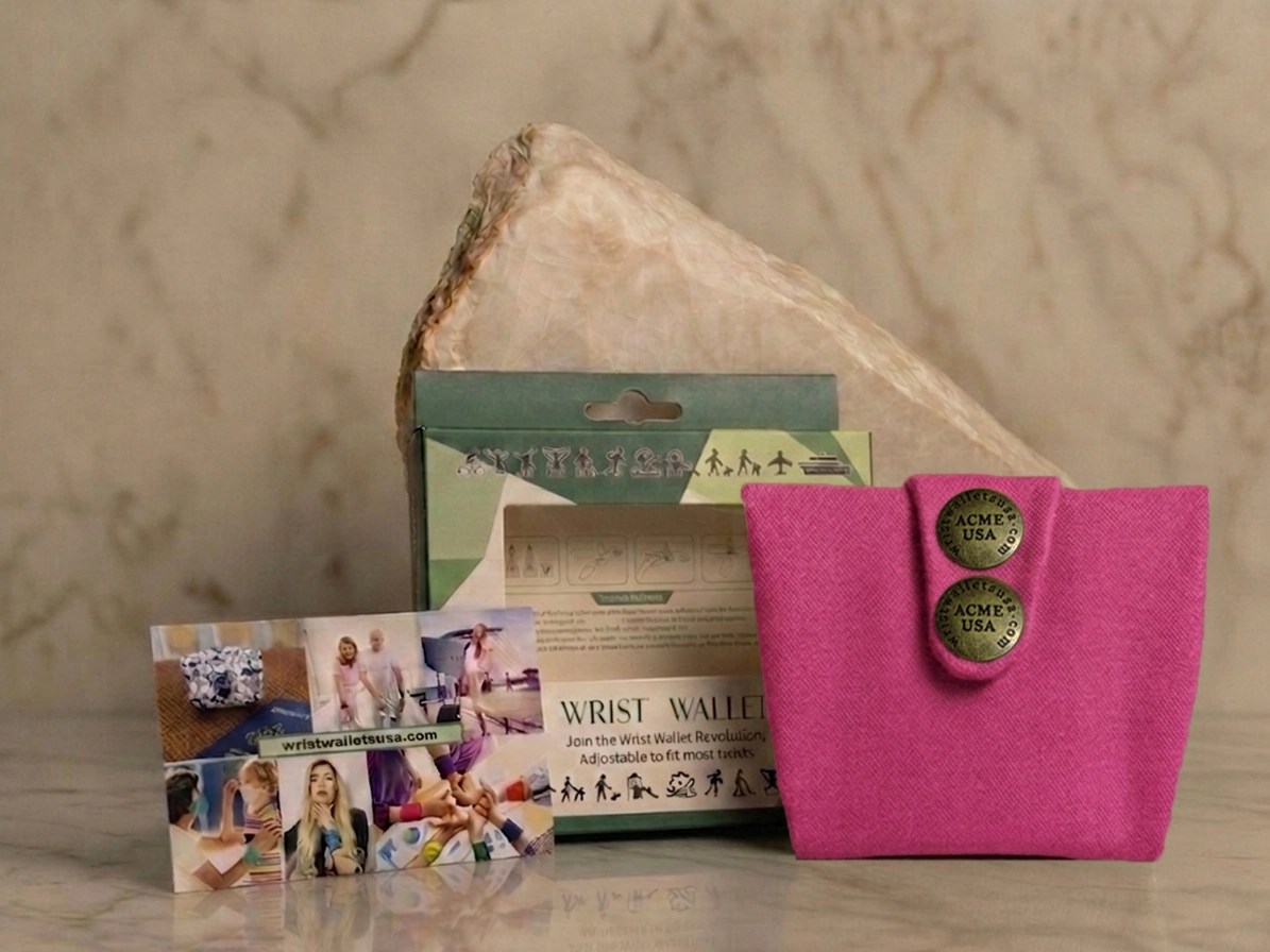 Fuchsia Wrist Wallet AMB77