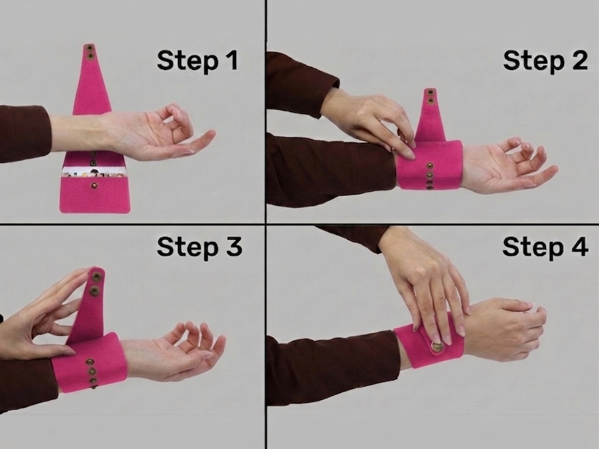 Fuchsia Wrist Wallet AMB77