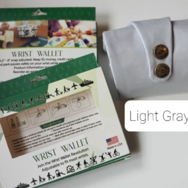 Light Gray Wrist Wallet AMB5