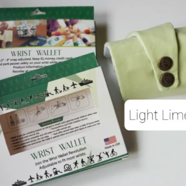Light Lime Wrist Wallet AMB17