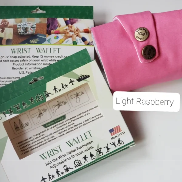 Light Raspberry Wrist Wallet AMB43