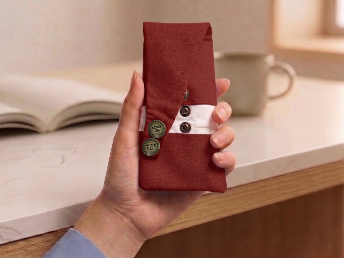 Light Red Wrist Wallet AMB4