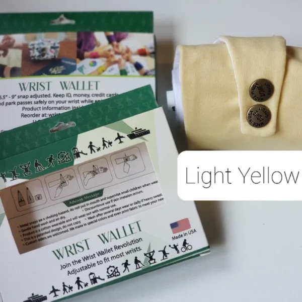 Light Yellow Wrist Wallet AMB8