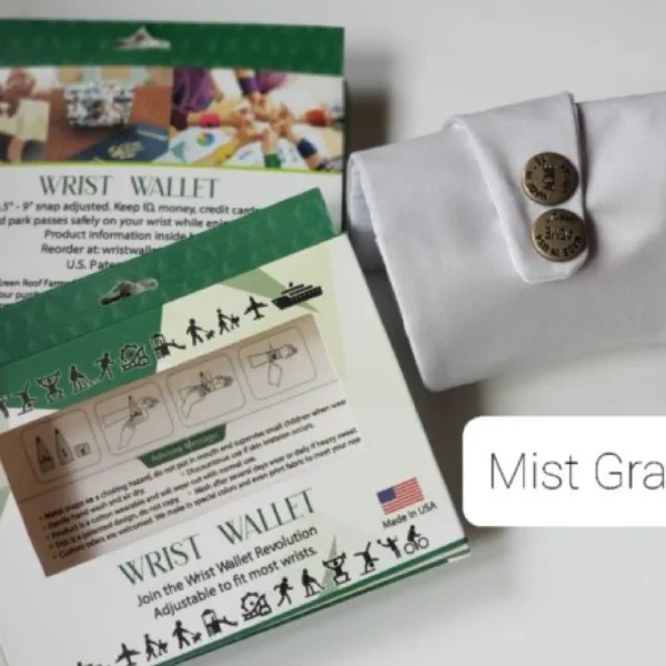 Mist Gray Wrist Wallet AMB116