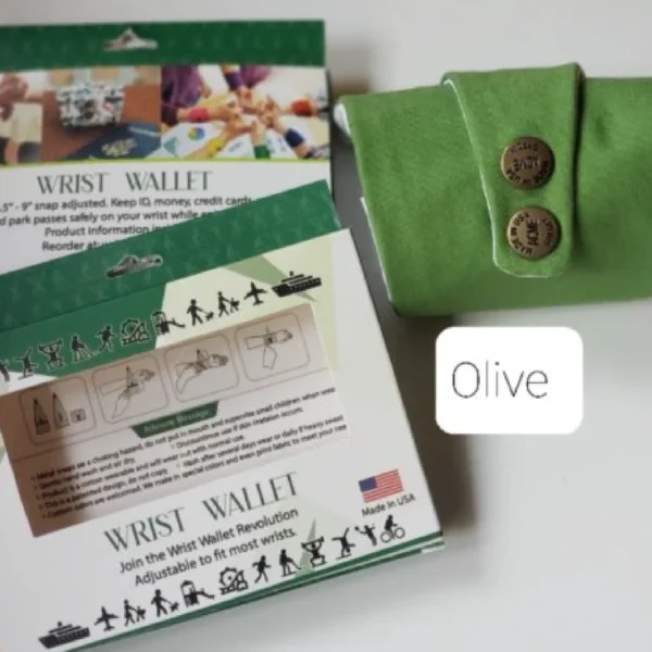 Olive Adult Wrist Wallet AMB24