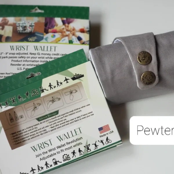 Pewter Wrist Wallet AMB119