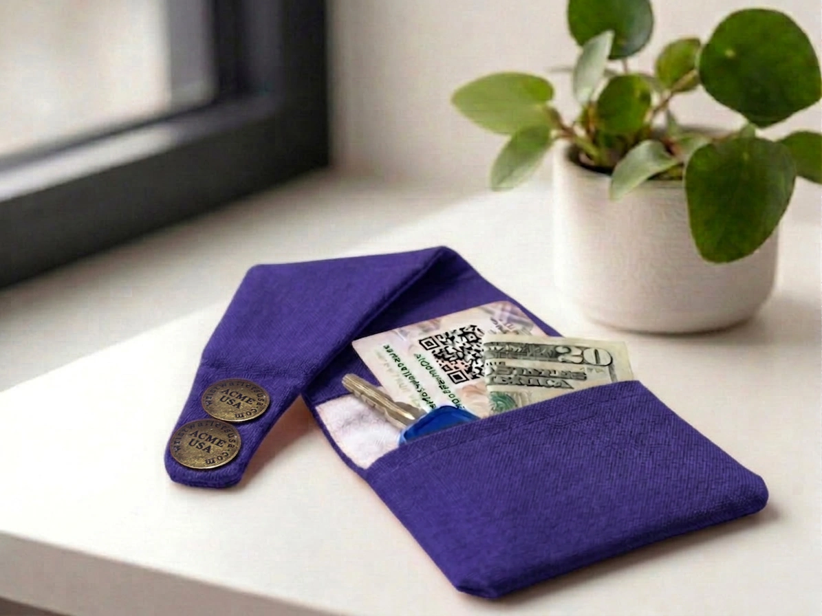 Purple Wrist Wallet AMB27