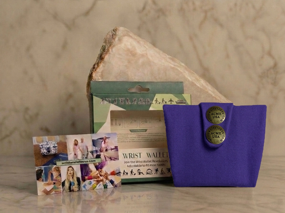Purple Wrist Wallet AMB27