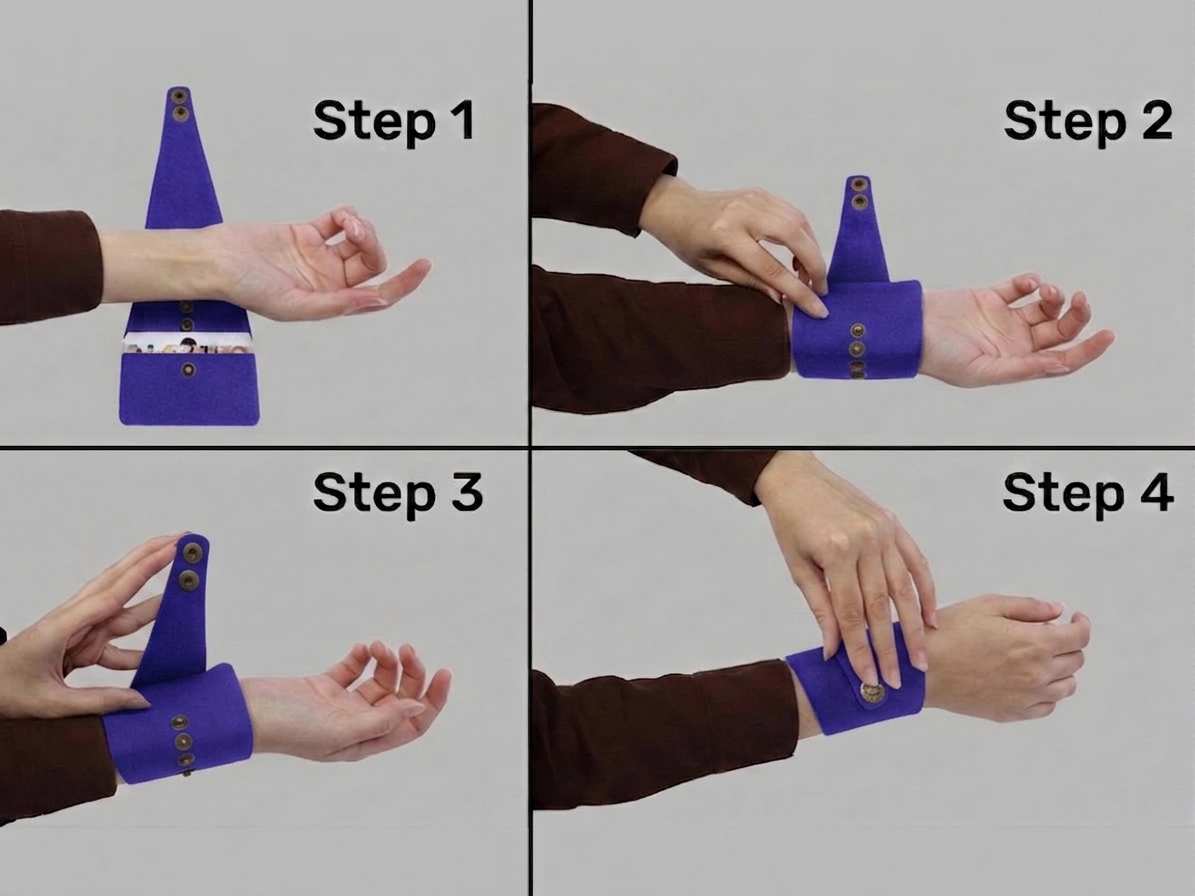 Purple Wrist Wallet AMB27