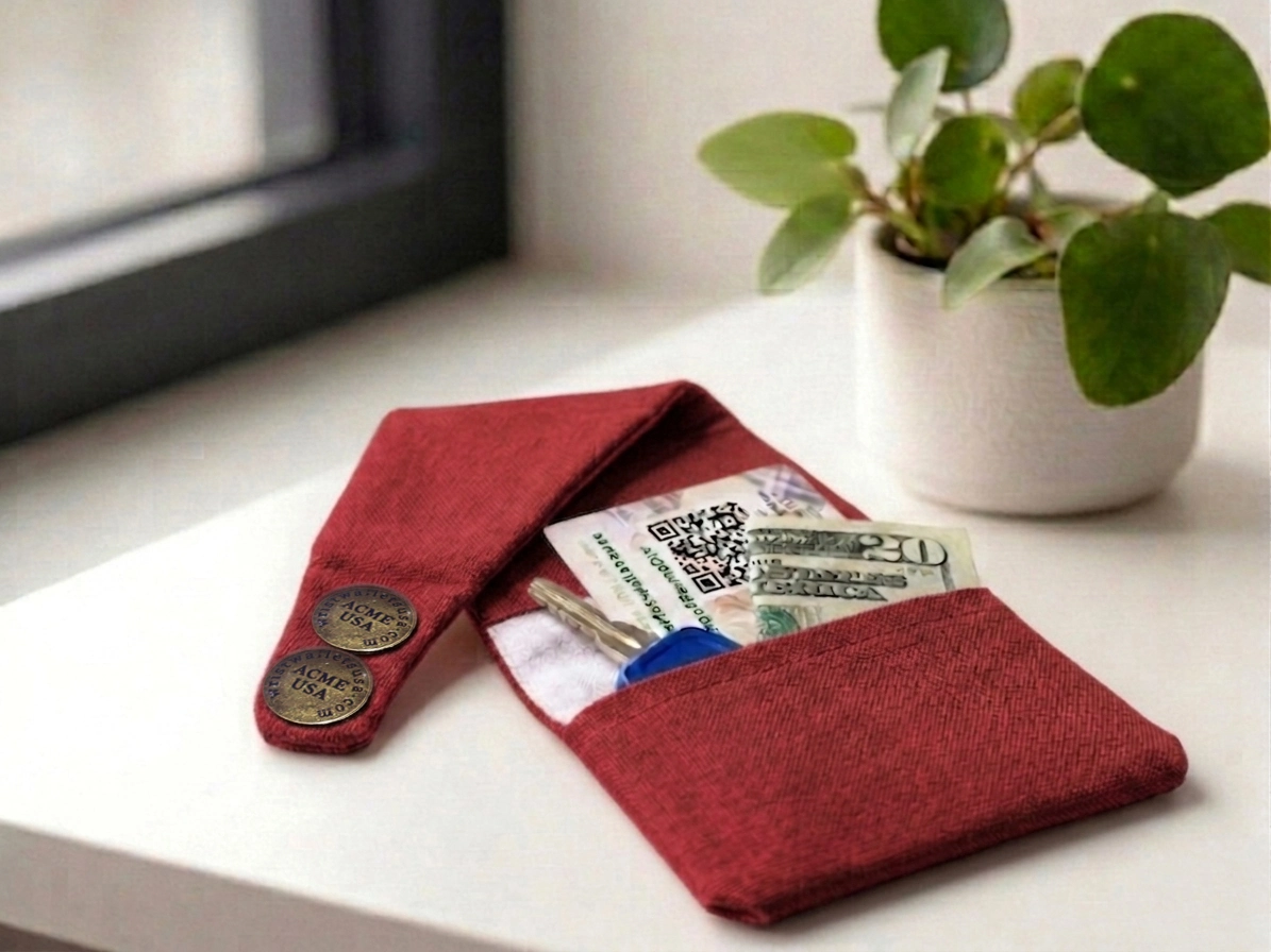 Red Wrist Wallet AMB82