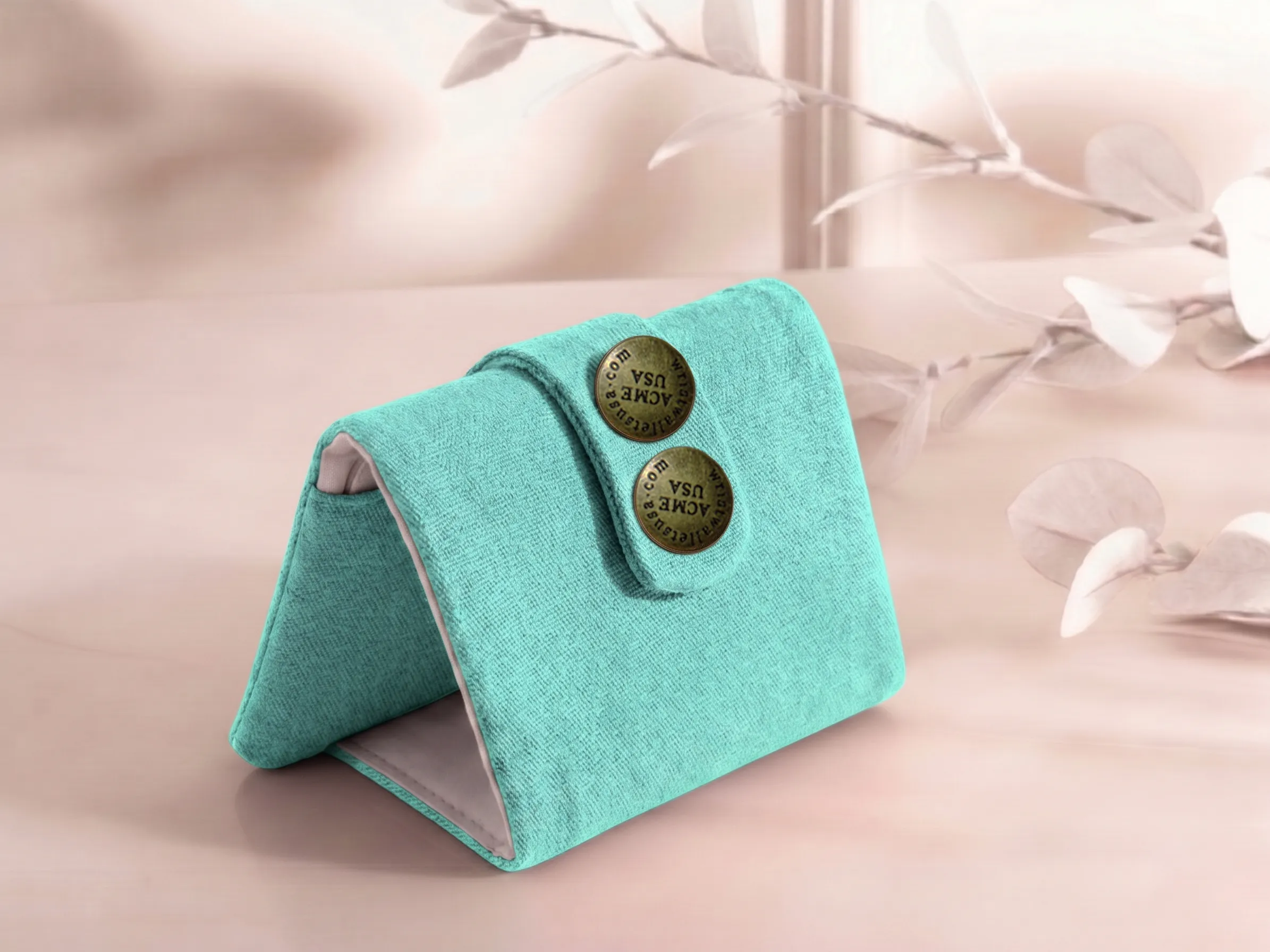 Turquoise Wrist Wallet AMB101 - 1 Turquoise Wrist Wallet AMB101