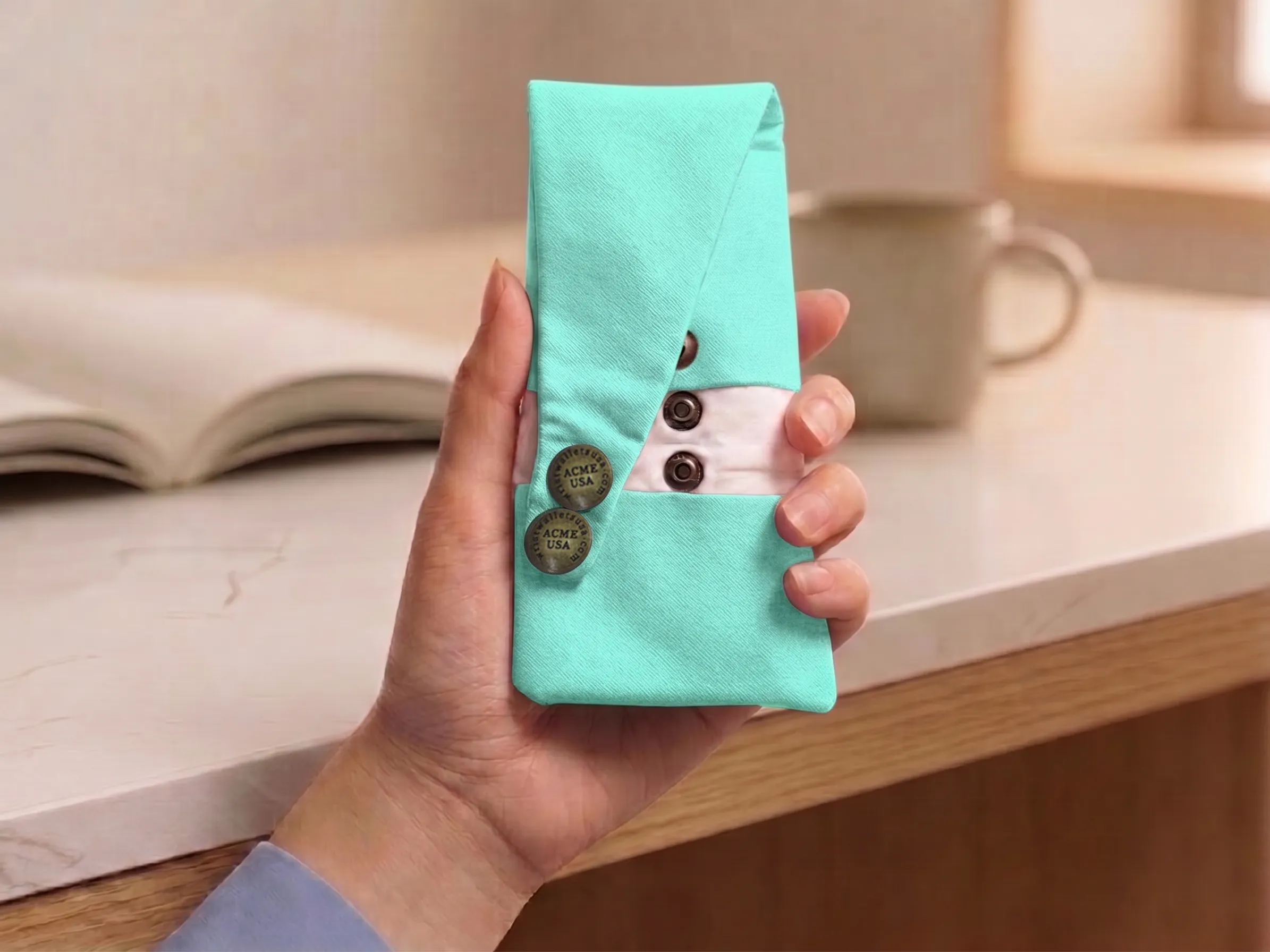 Turquoise Wrist Wallet AMB101