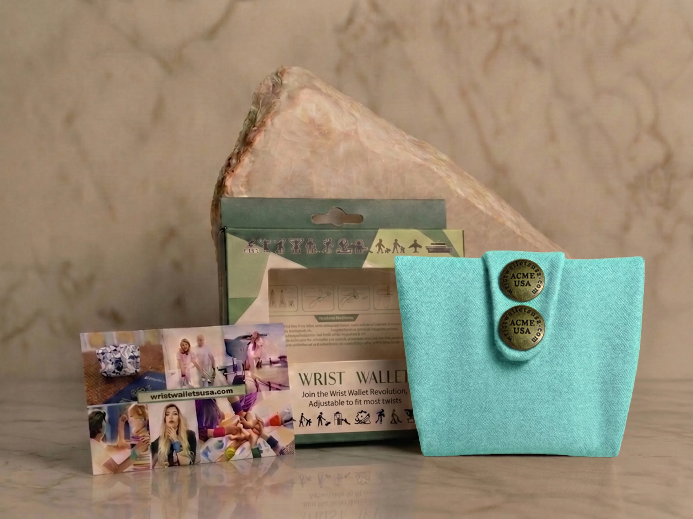 Turquoise Wrist Wallet AMB101