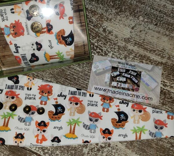 Animal Pirate Sailor Theme Wrist Wallets