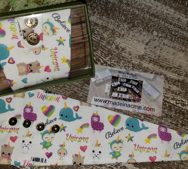 Unicorn Animals Magical Believe Wrist Wallet