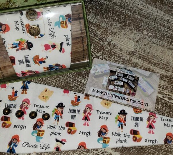 Girl Pirate Sailor Theme Wrist Wallets