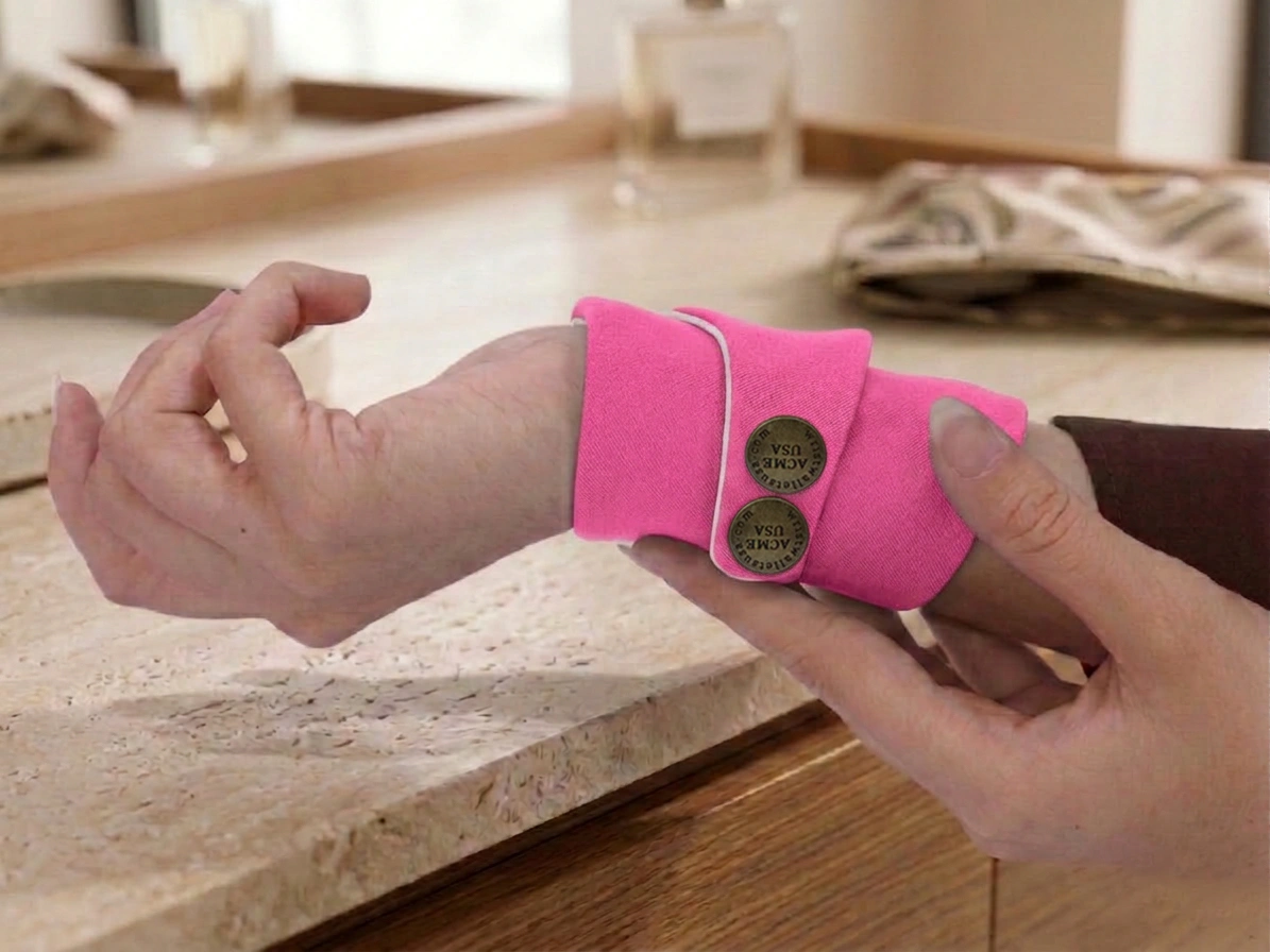 Light Raspberry Wrist Wallet AMB43