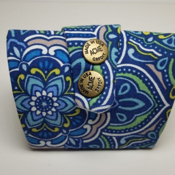 Blue Mandala Wrist Wallet