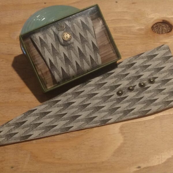 Gray Fade Chevron Wrist Wallet