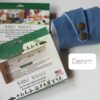 Denim Color Wrist Wallet AMB88