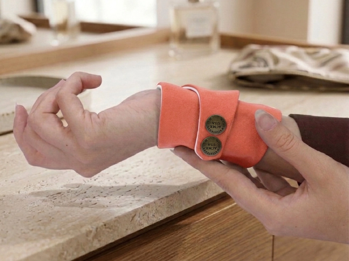 Dark Coral Wrist Wallet AMB40
