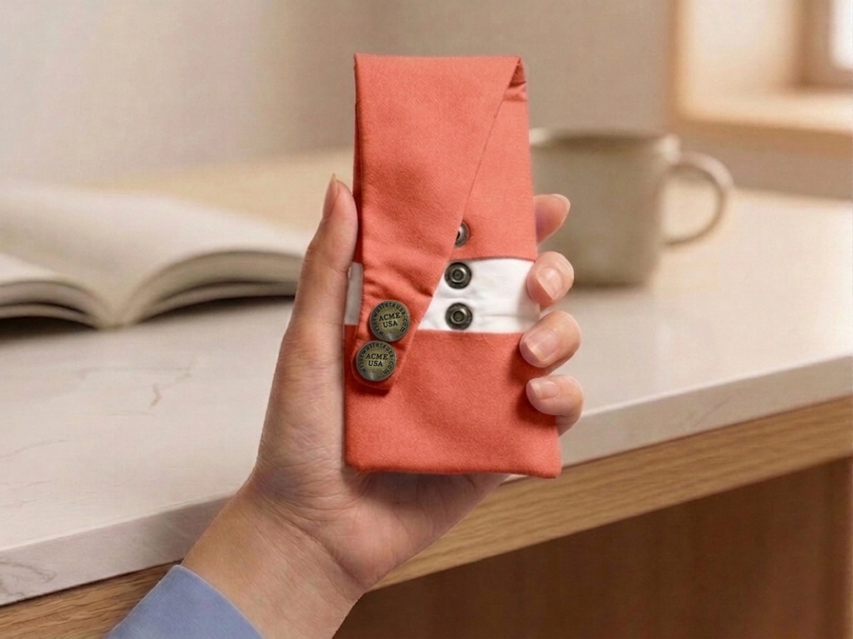 Dark Coral Wrist Wallet AMB40