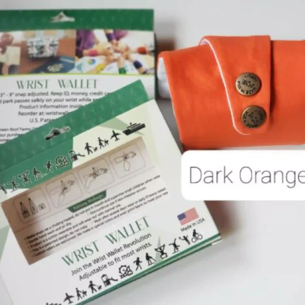 Dark Coral Wrist Wallet AMB37