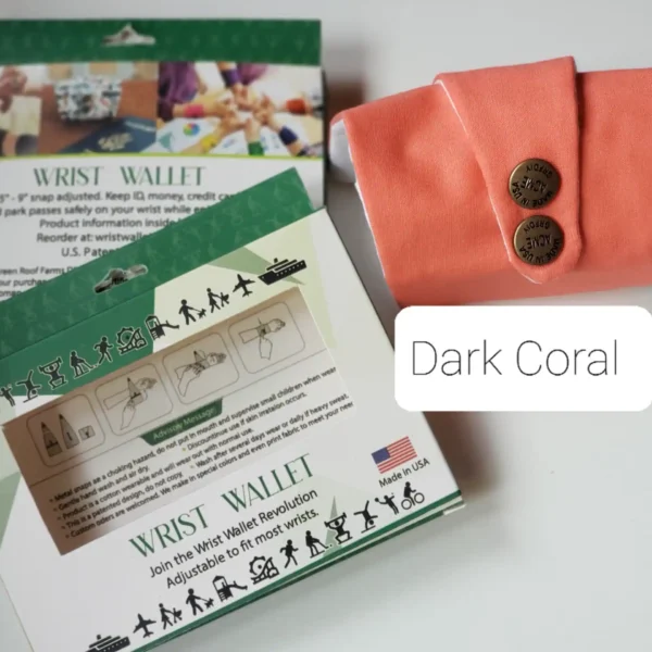 Dark Coral Wrist Wallet AMB40
